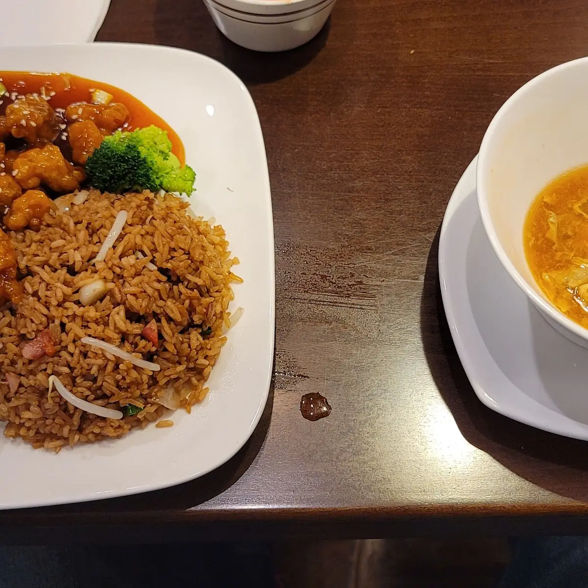 General TSO's Chicken with White Rice