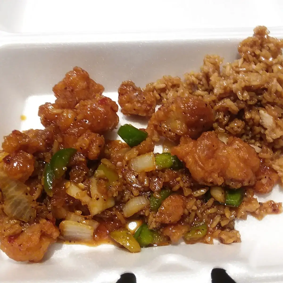 Pepper Chicken with Chicken Fried Rice