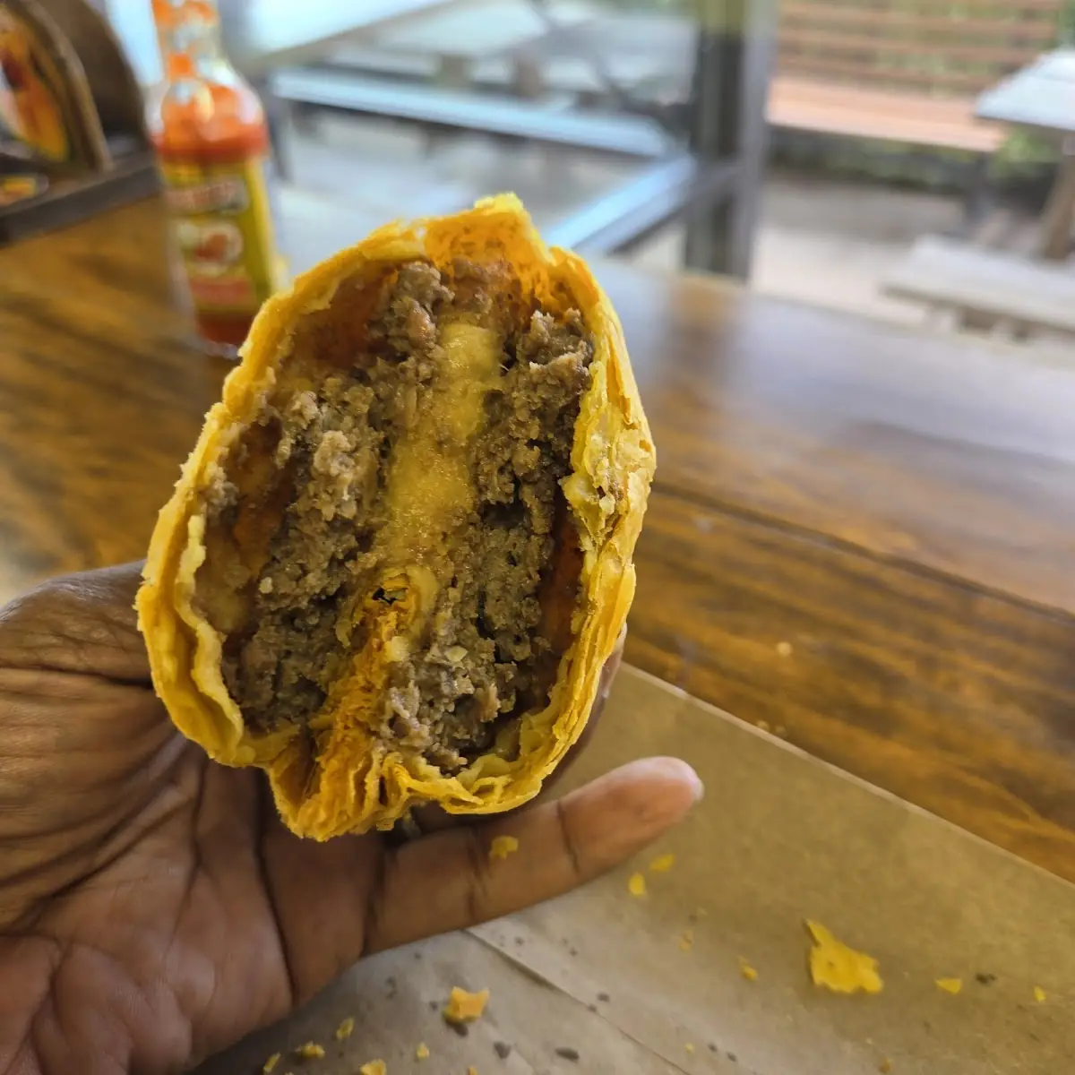 Inside of Beef Patty