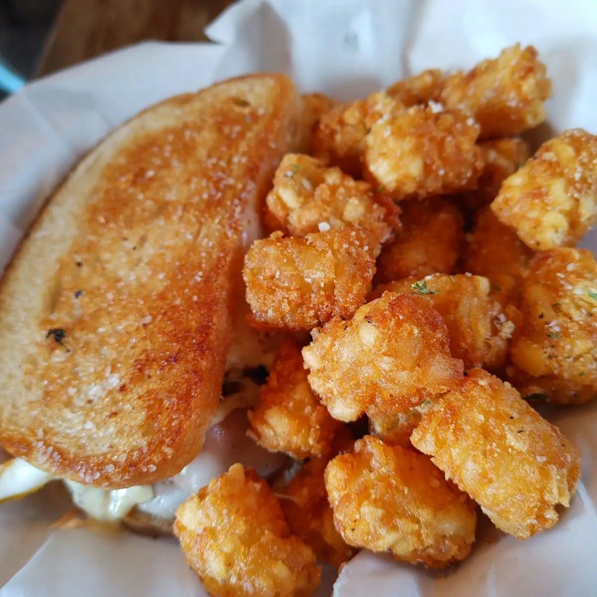 Grilled Cheese and Tater Tots