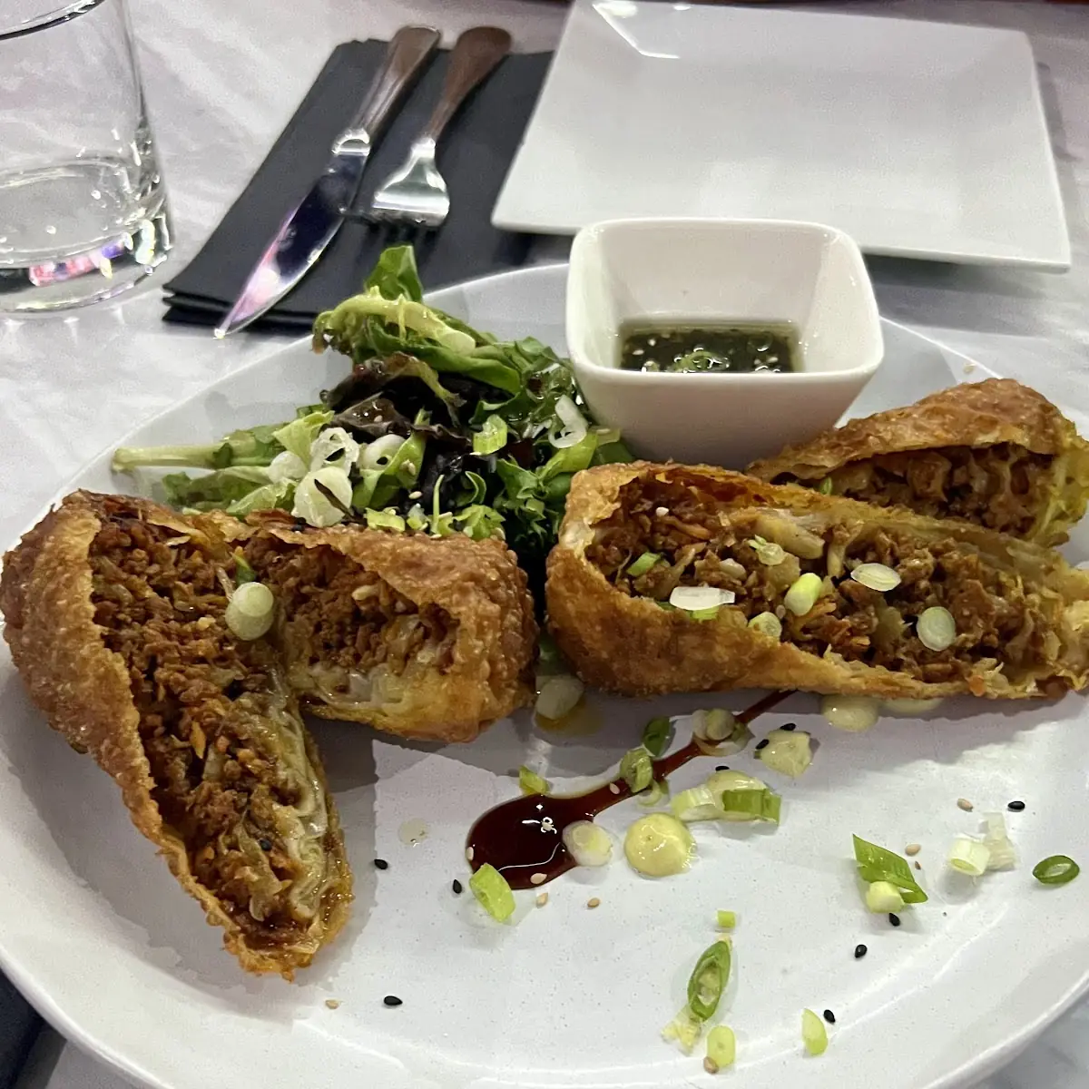 Longaniza Egg Rolls