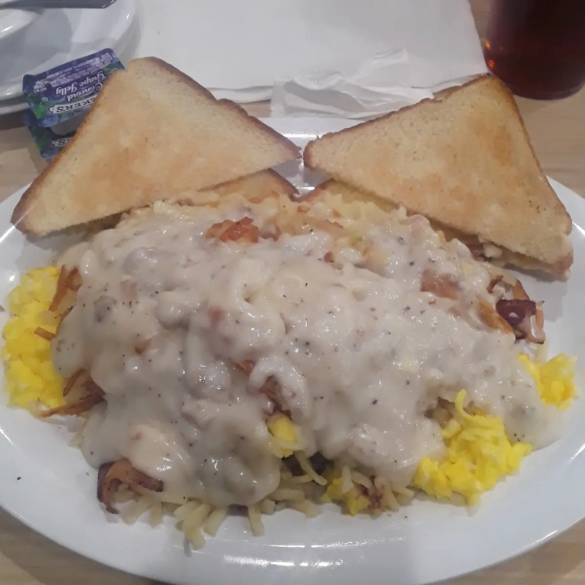 Bacon Sausage Stuffed Hashbrowns