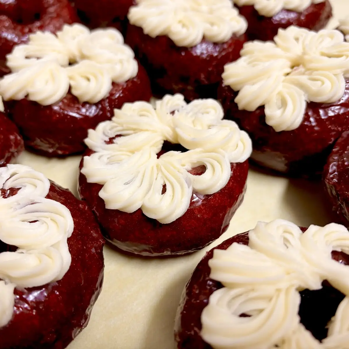 Red Velvet Donut Cake