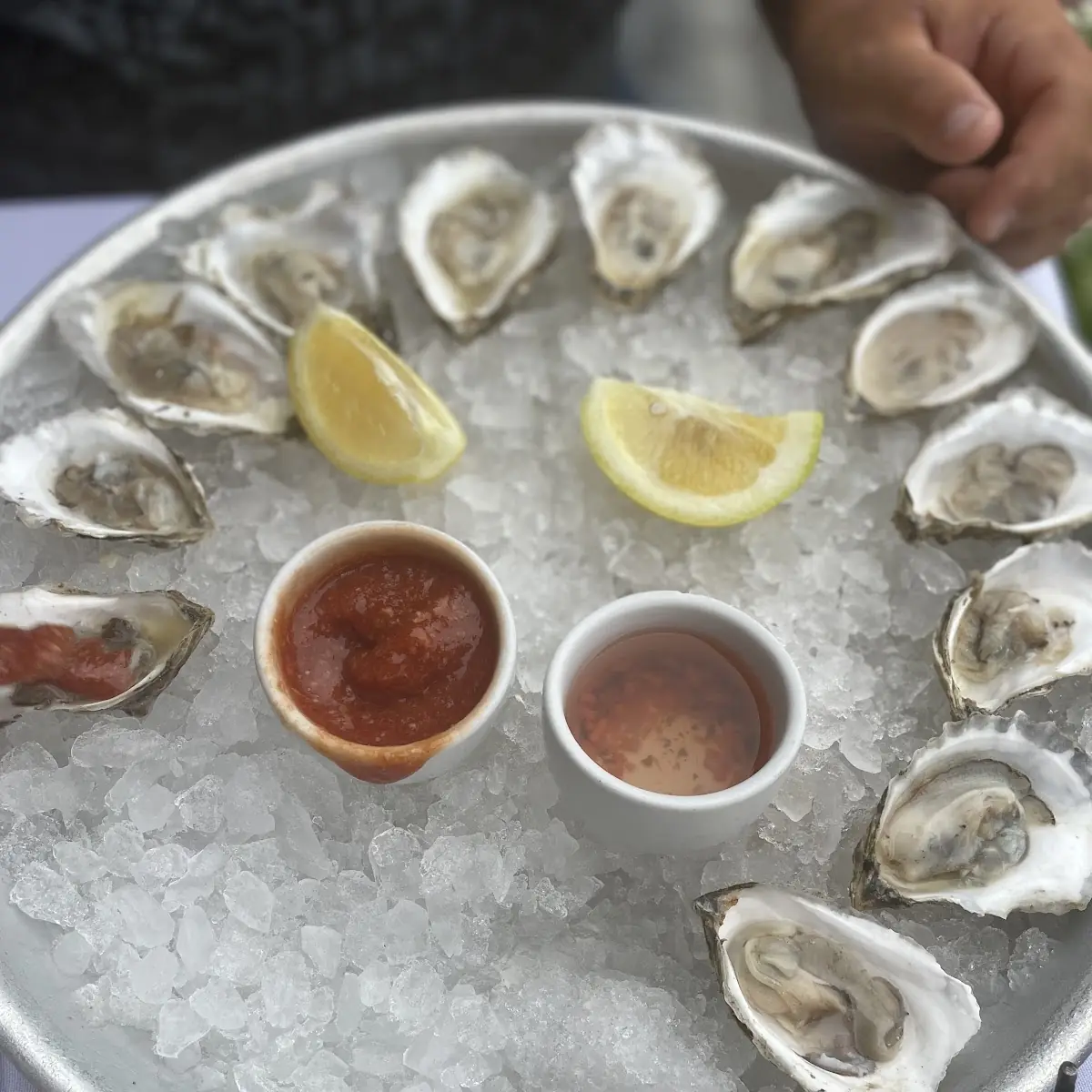 Fresh Oysters with Lemon and Sauces