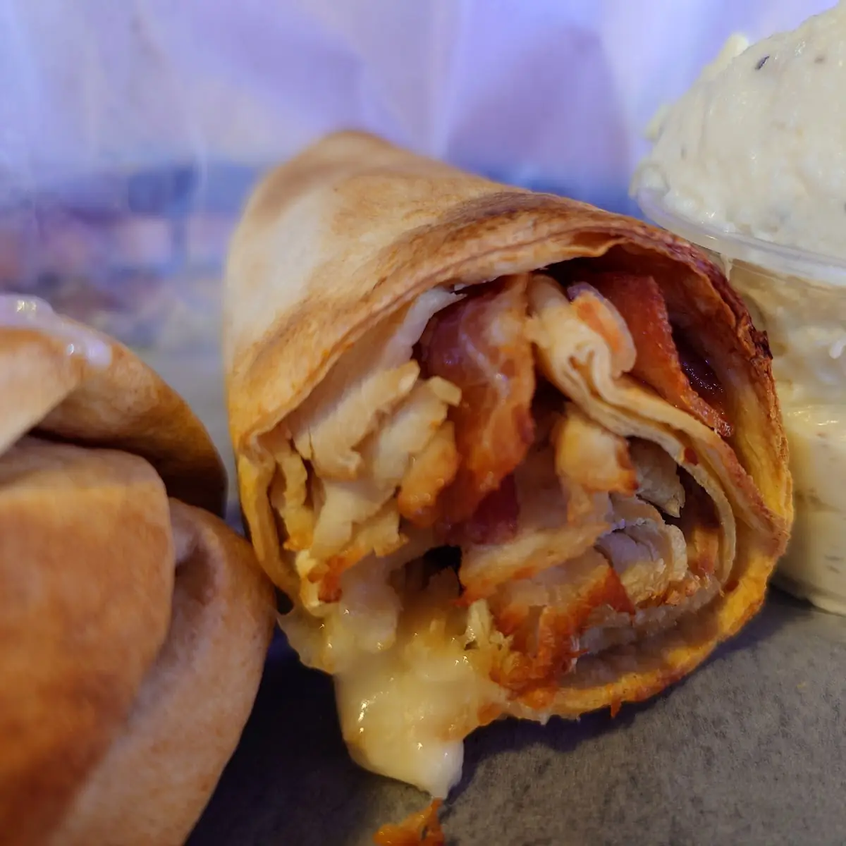 Turkey Bacon Brie Wrap