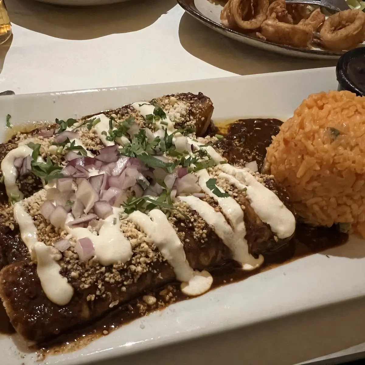 Chicken Enchiladas with Mole Sauce