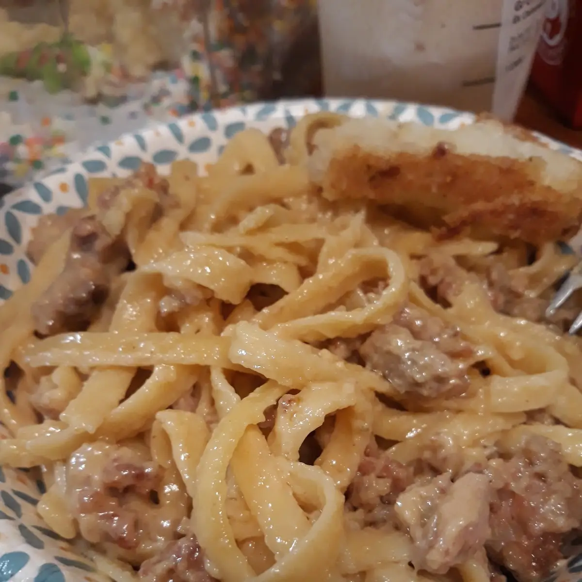 Alfredo Pasta with Sausage