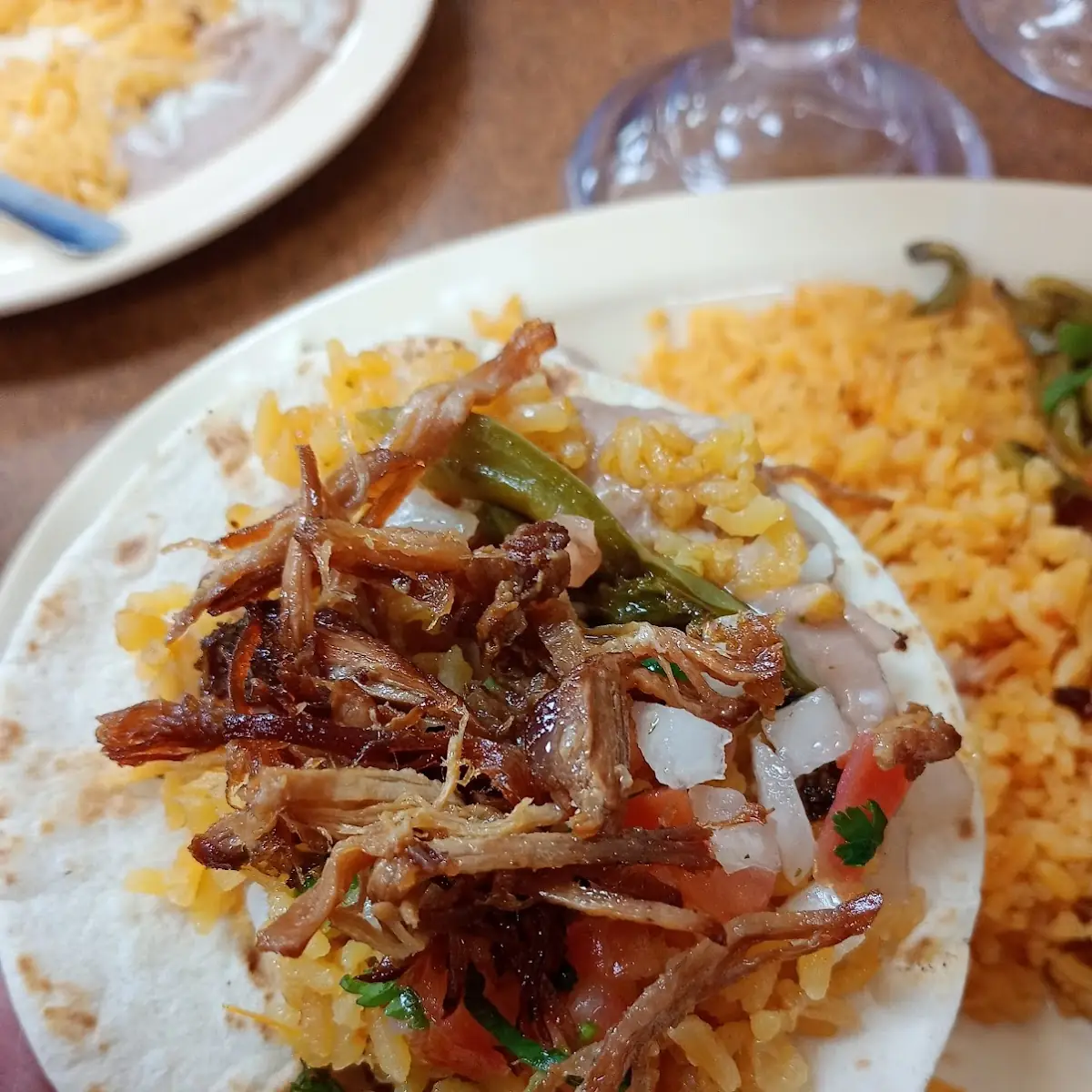 Carnitas in Flour Tortillas