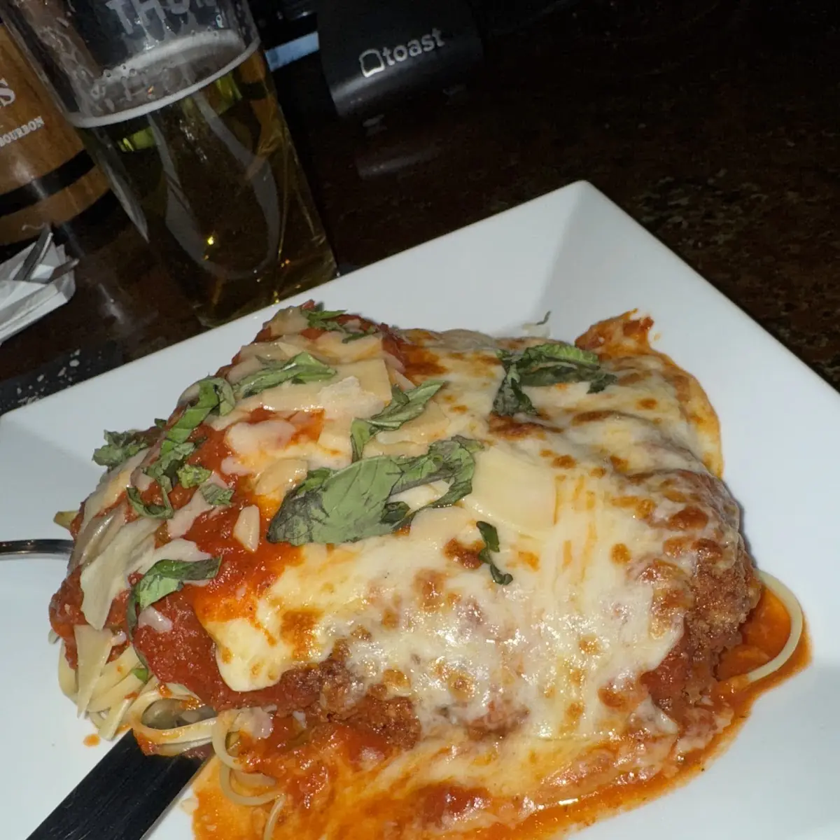 Chicken Parmigiana with Pasta