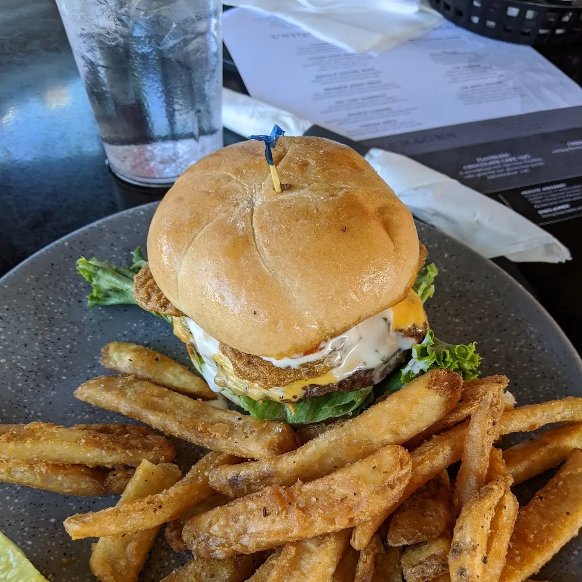 Fried Pickle Burger