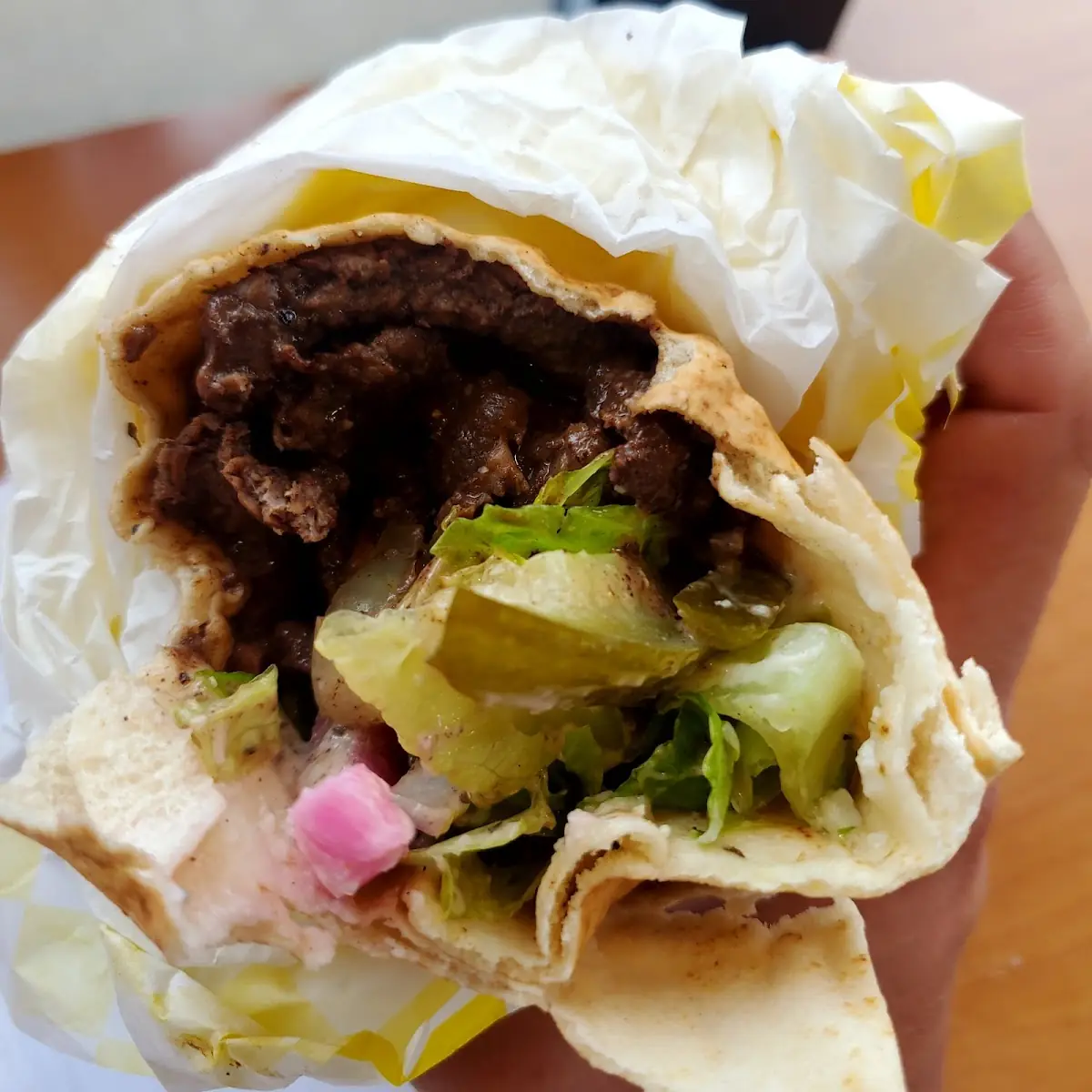 Beef Shawarma Wrap