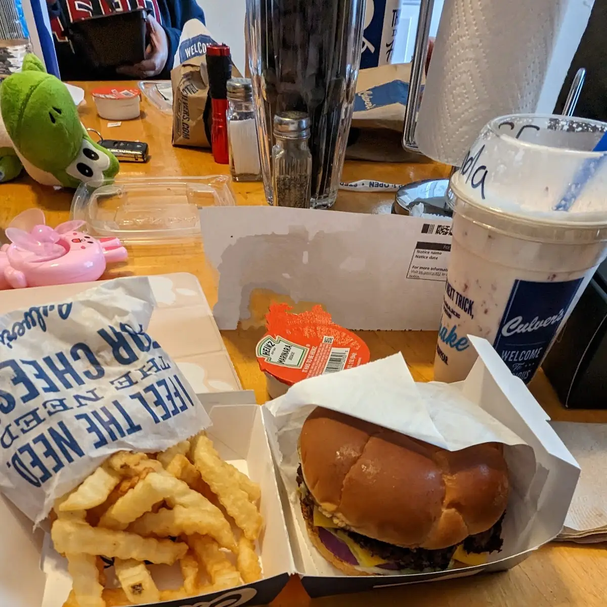 Double Cheeseburger Combo and Milkshake