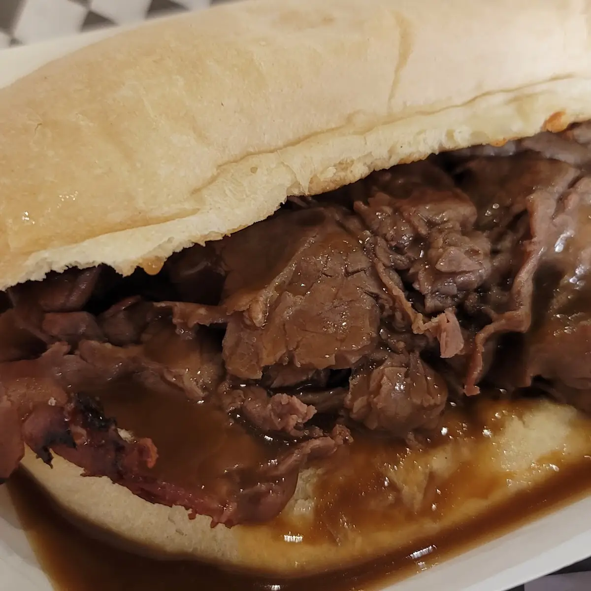 Hot Roast Beef and Gravy Sub