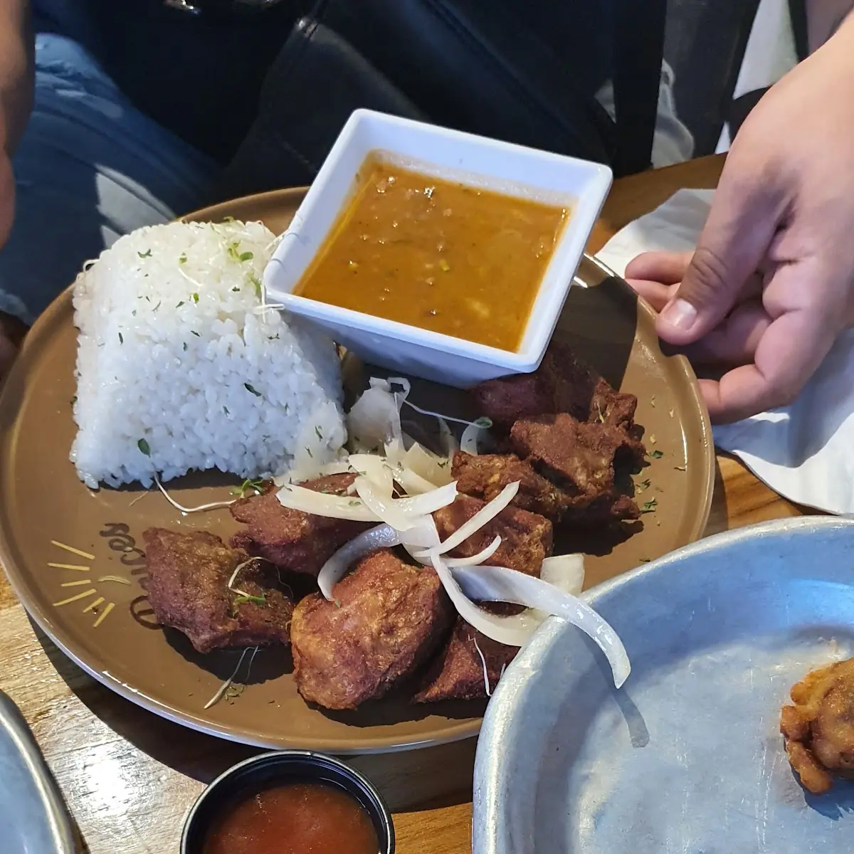 White Rice Pork Fried Beans