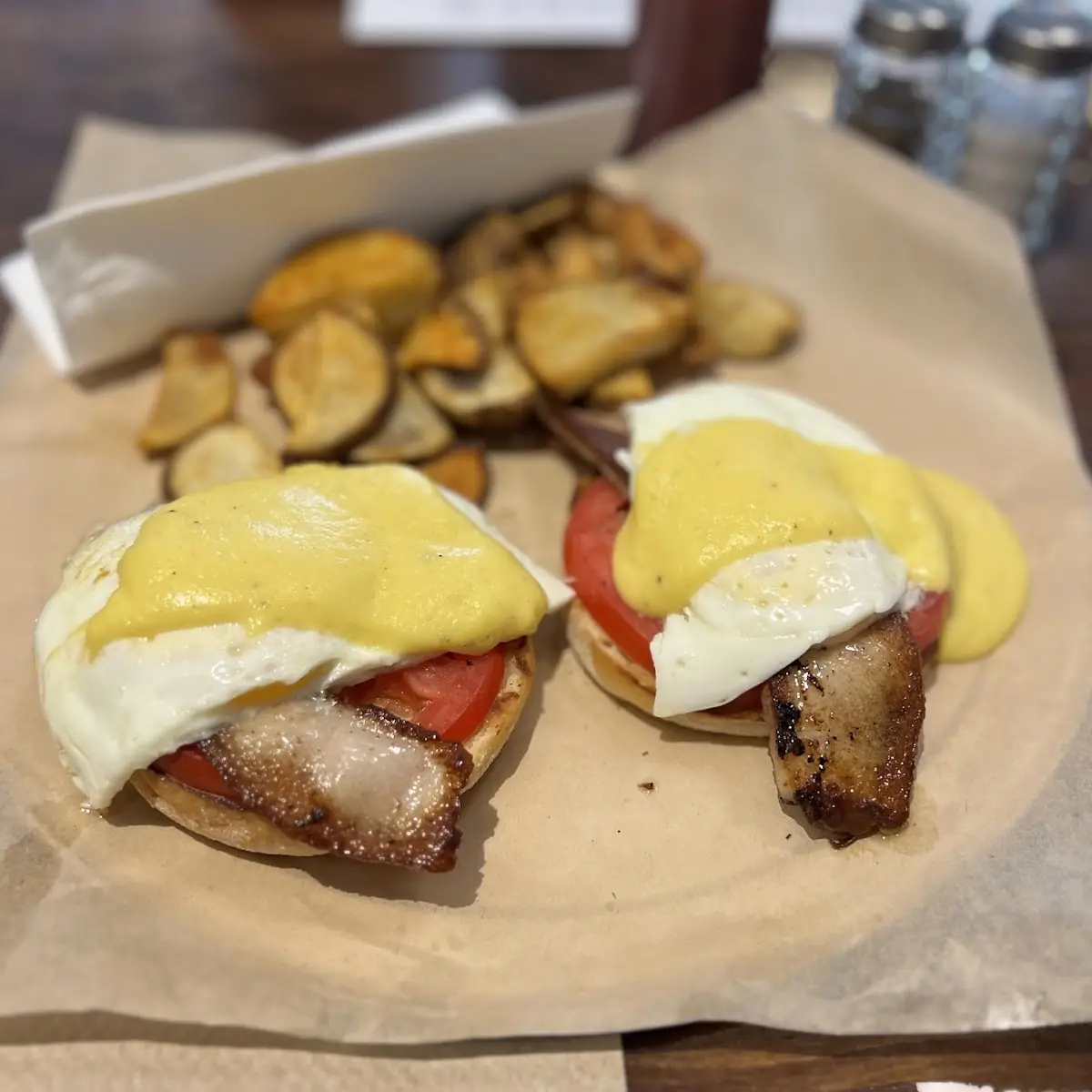 Egg Benedict with Pork Belly