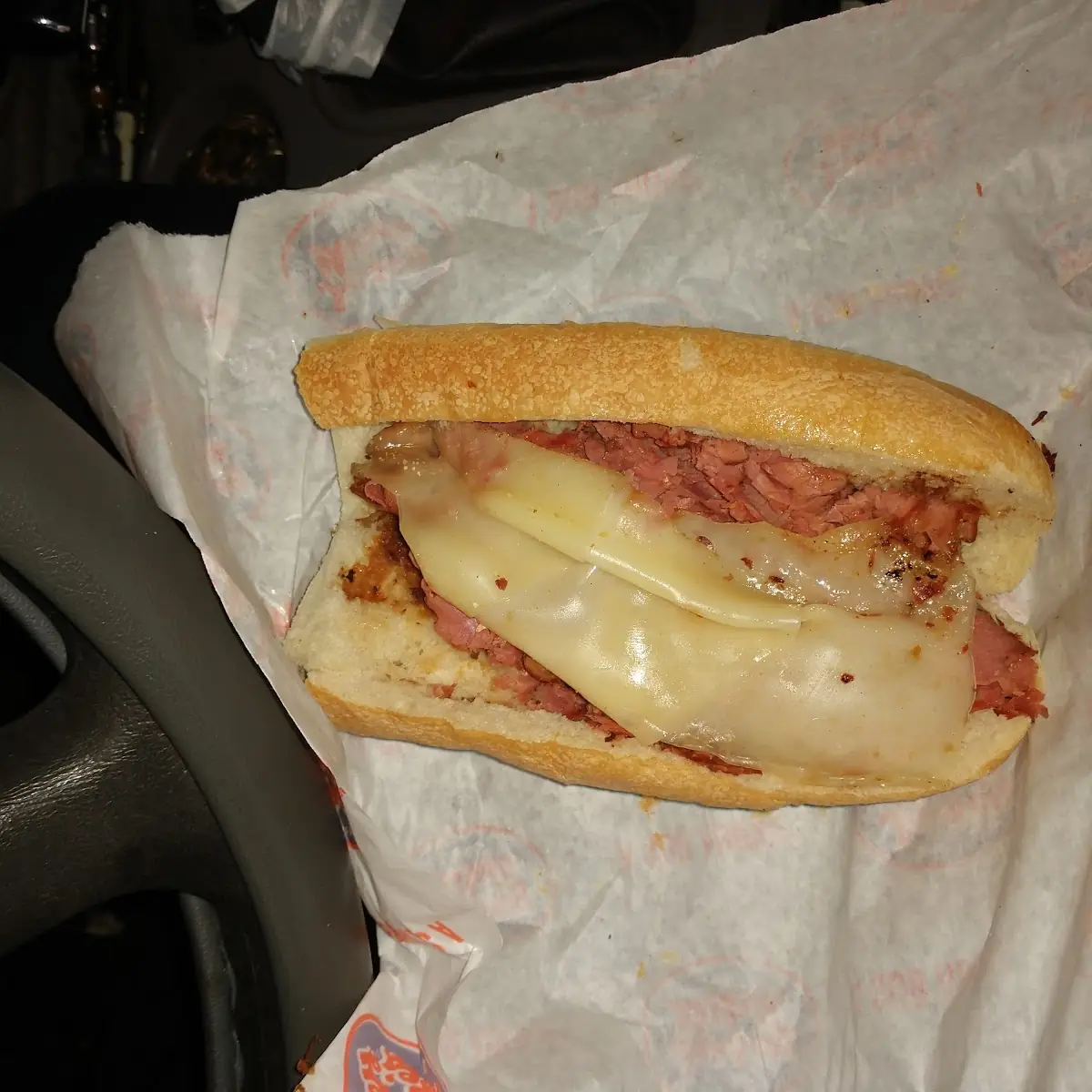 Undercooked Pastrami Sandwich