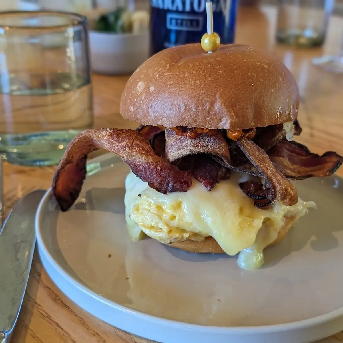 Egg and Bacon Breakfast Sandwich