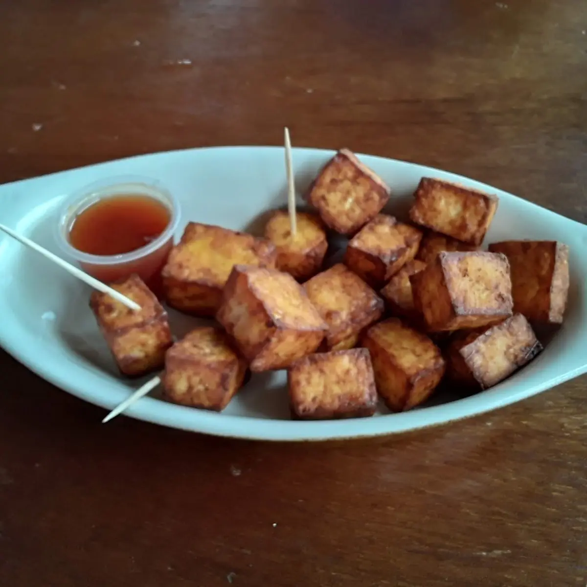 Queso Frito Con Salsa de Guayaba