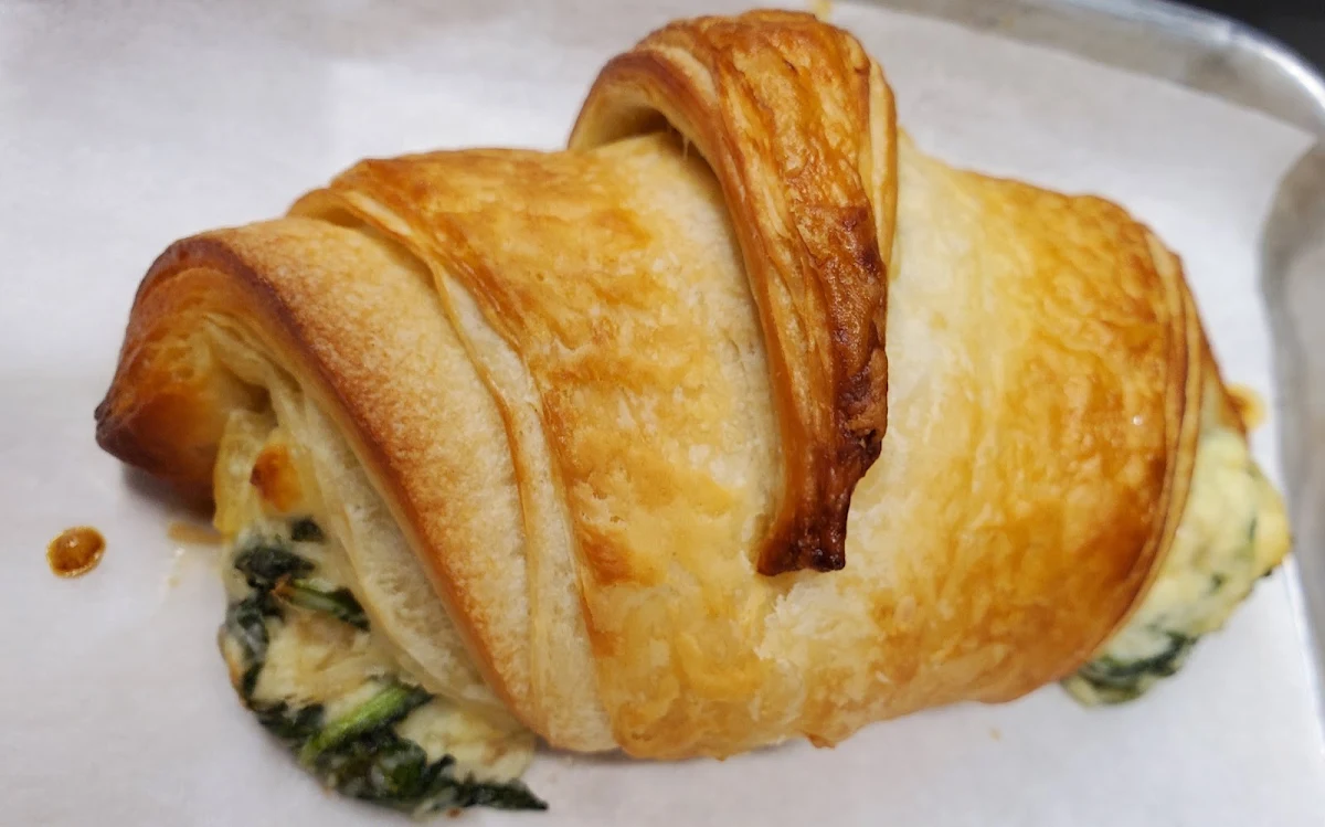 Spinach and Feta Cheese Croissant