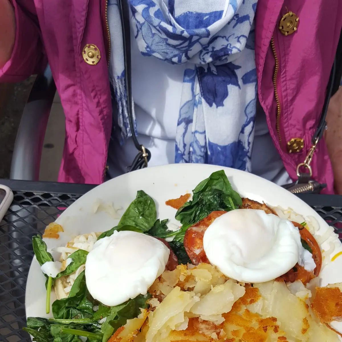 Eggs Benedict and Hash Browns