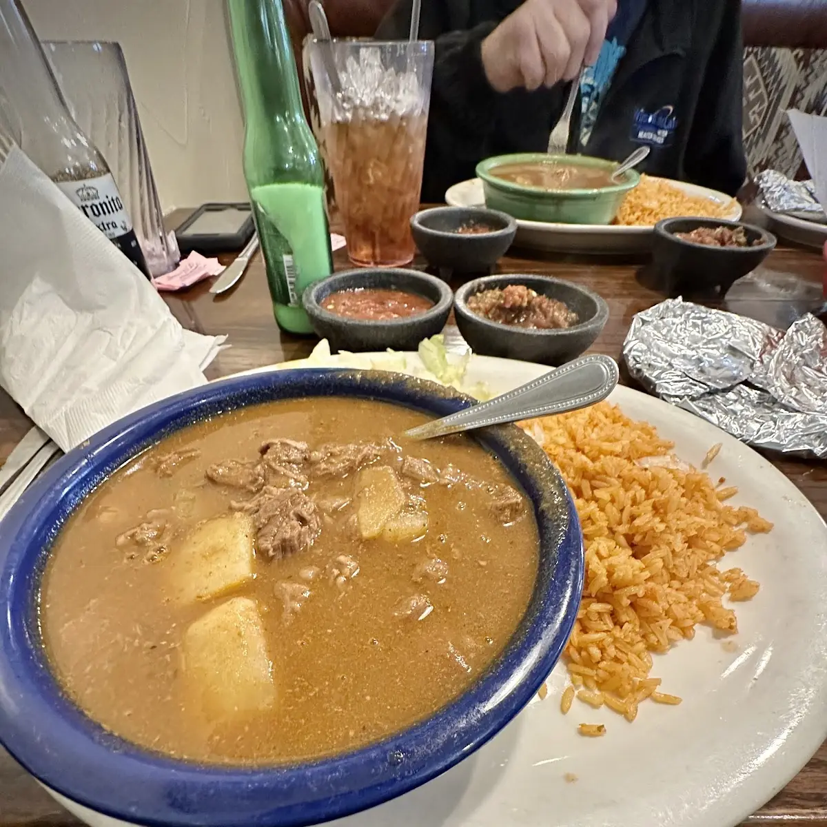 Carne Guisada with Double Rice