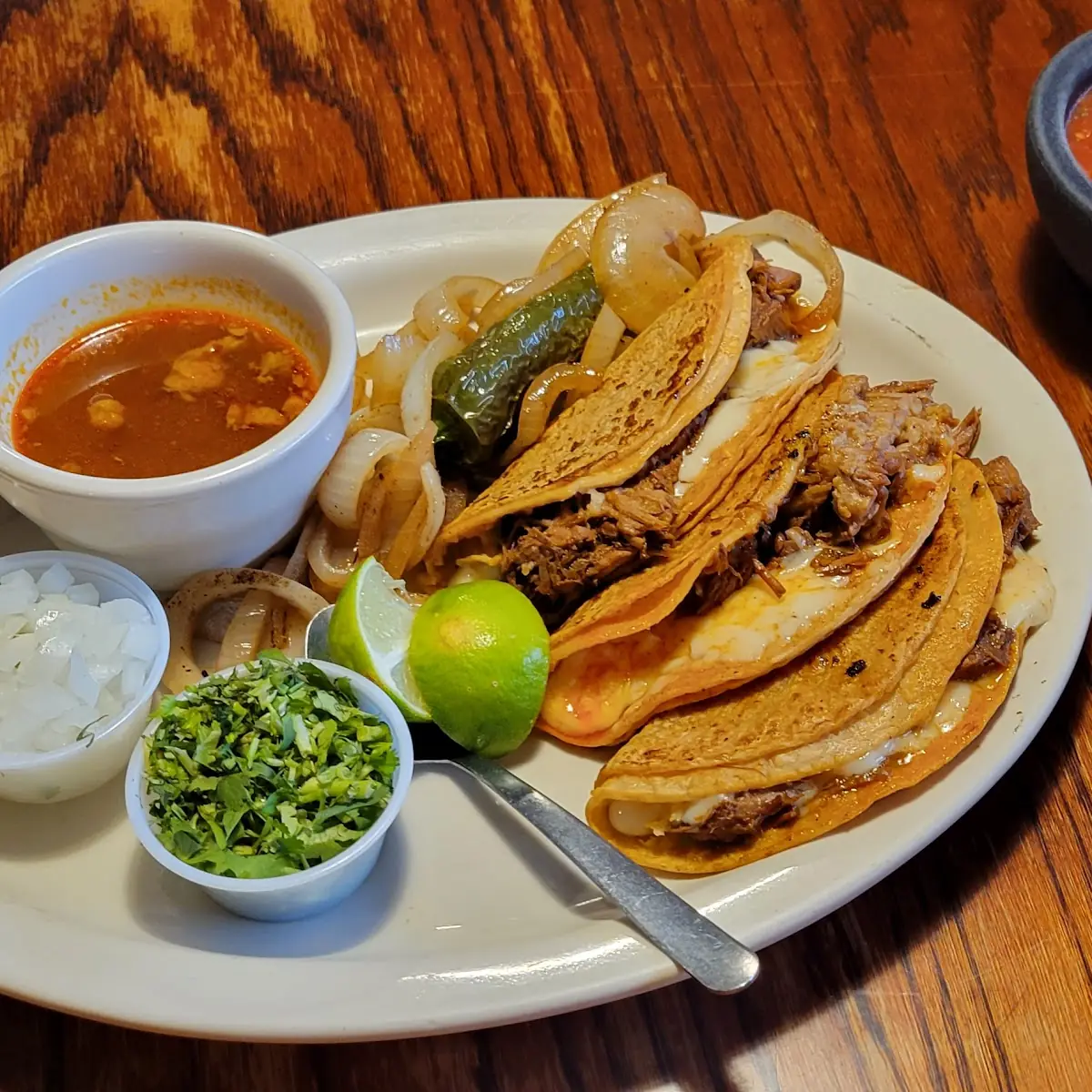 Birria Taco Plate w Consomme