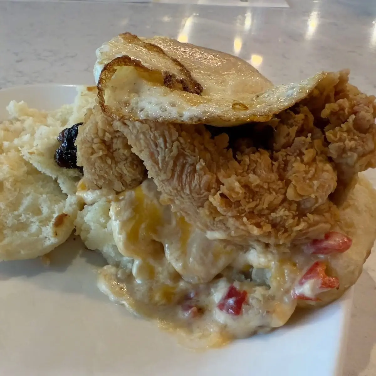 Broken Egg Biscuit Sandwich
