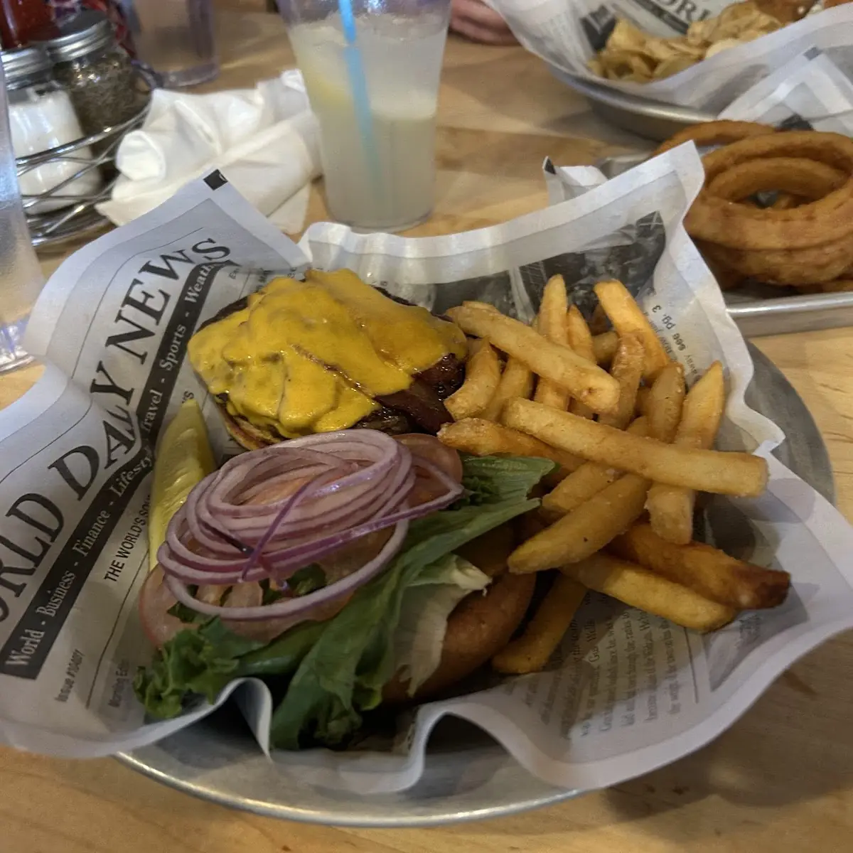 Sweet Potato Fries Onion Rings