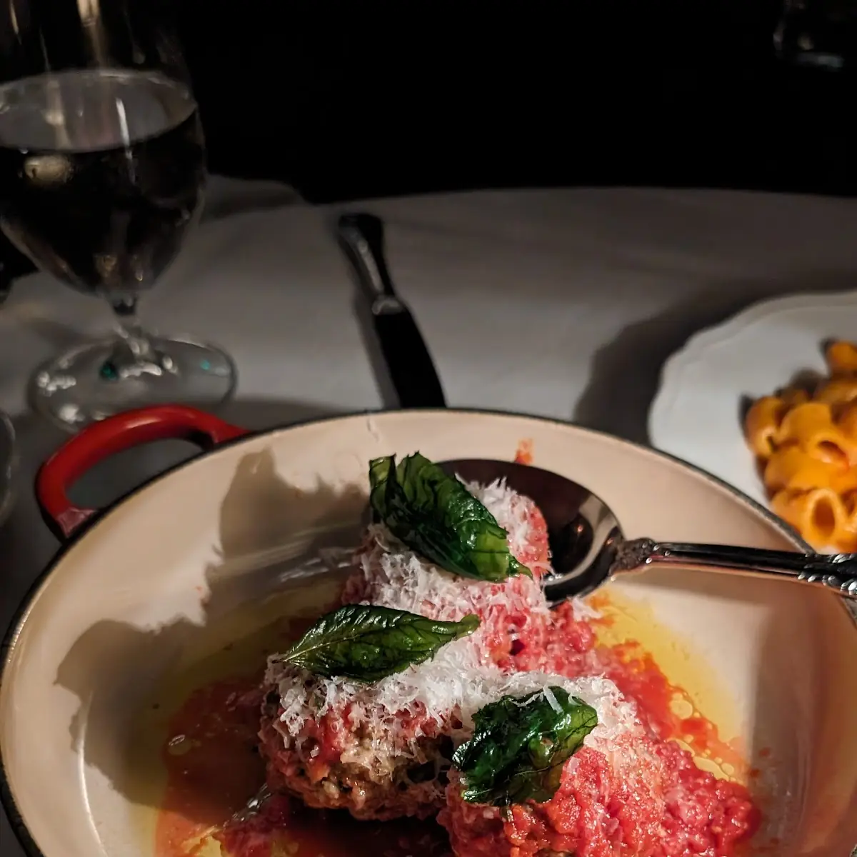 Veal Parmesan Meatballs with Basil