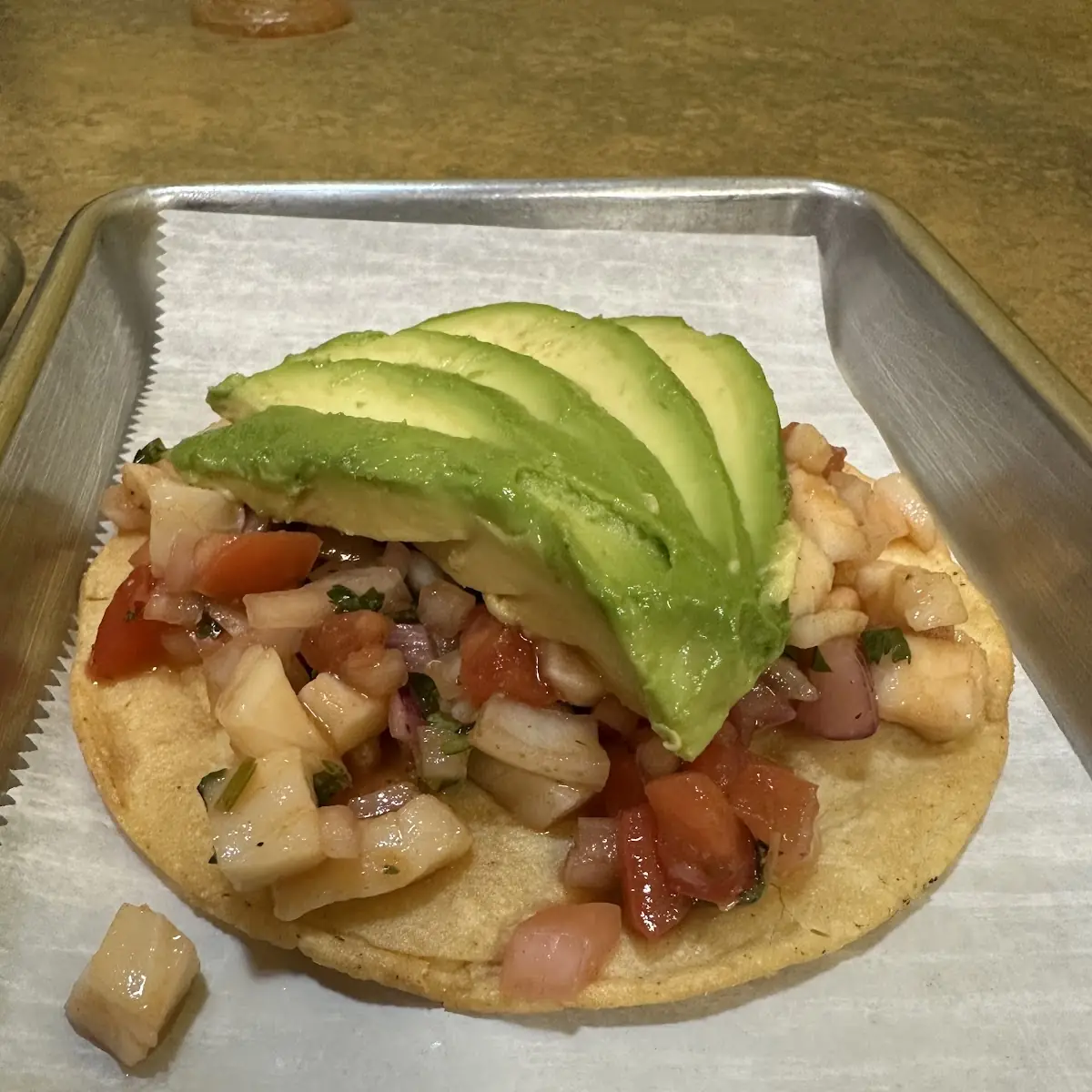 Ceviche Tostada Gluten Free