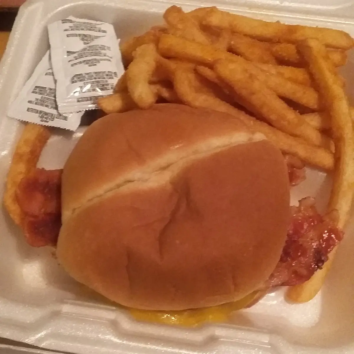 Double Cheeseburger with Seasoned Fries