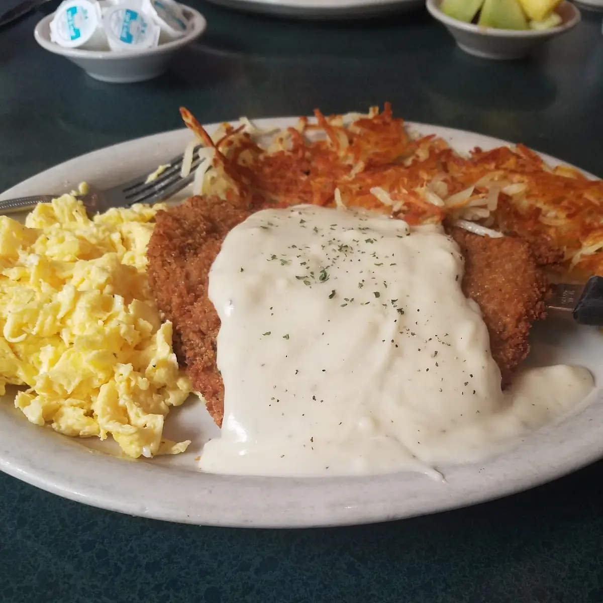 Chicken Fried Steak and Eggs