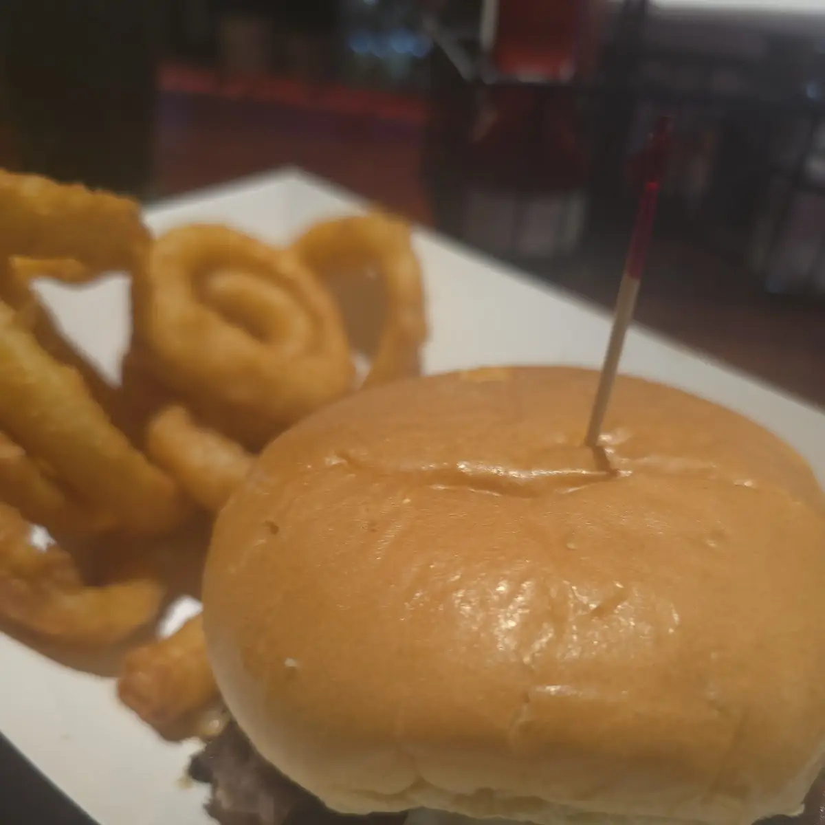 Double Smash Burger and Fries