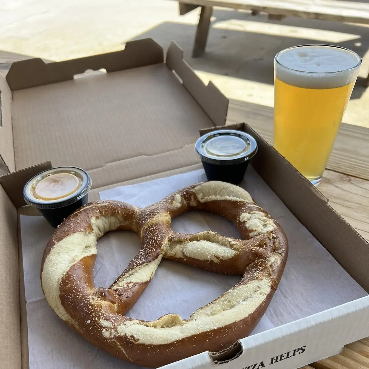 Bavarian Pretzel with HS Brewery Beer Cheese