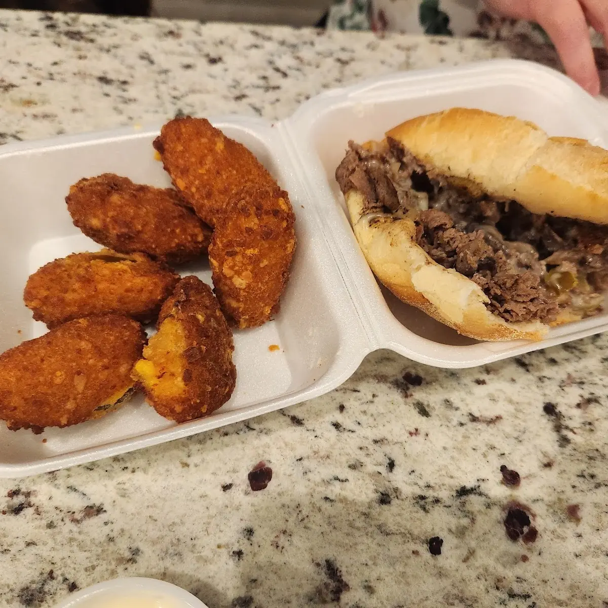 Cesesteak and Jalapeno Poppers