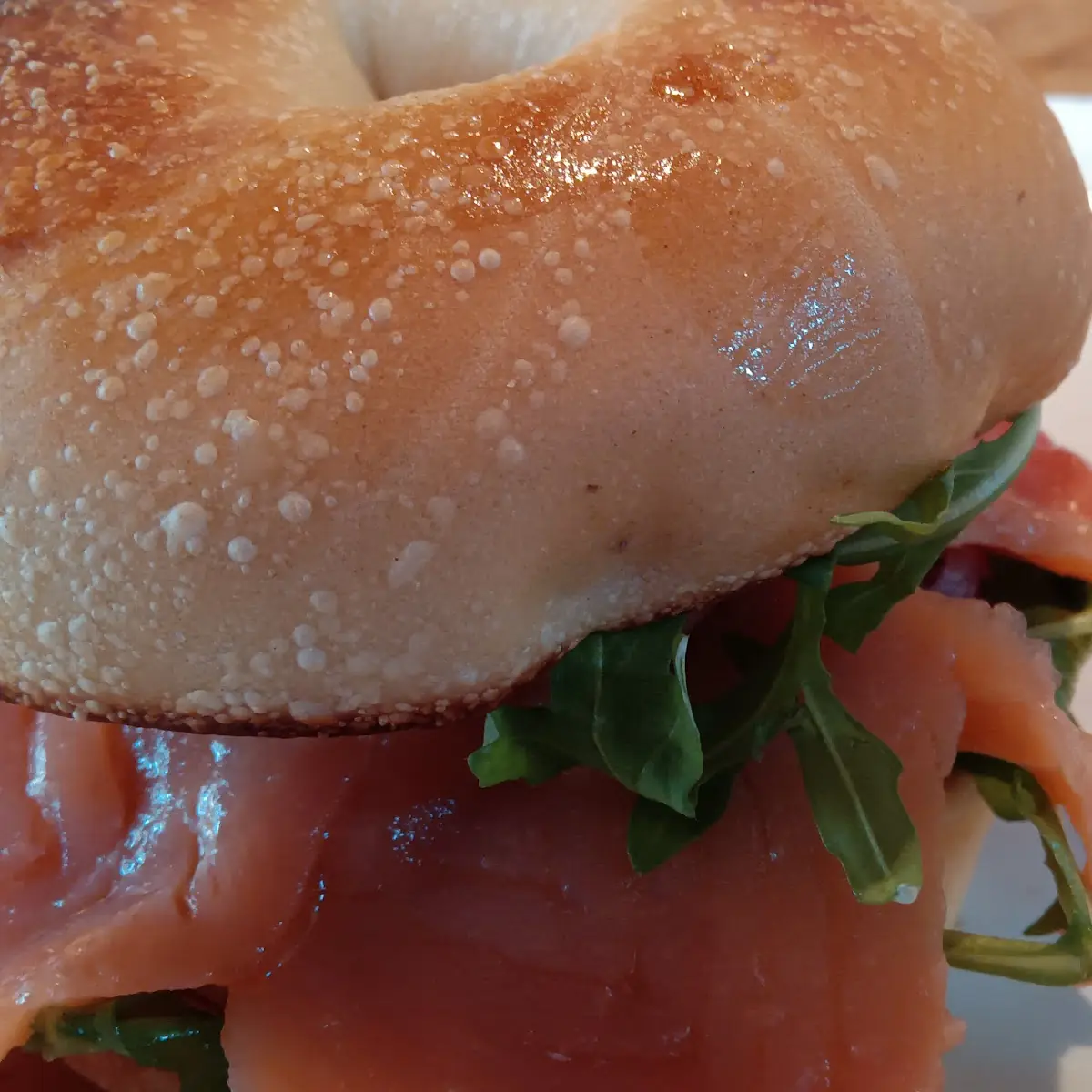 Smoked Salmon Bagel Sandwich