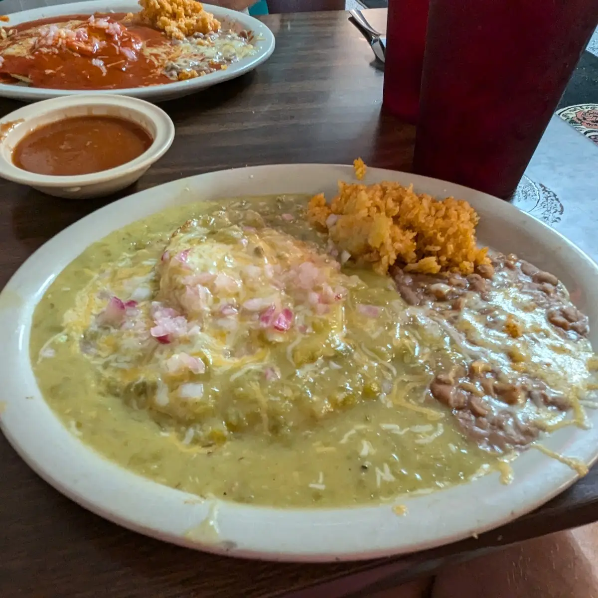 Enchiladas with Green Chile