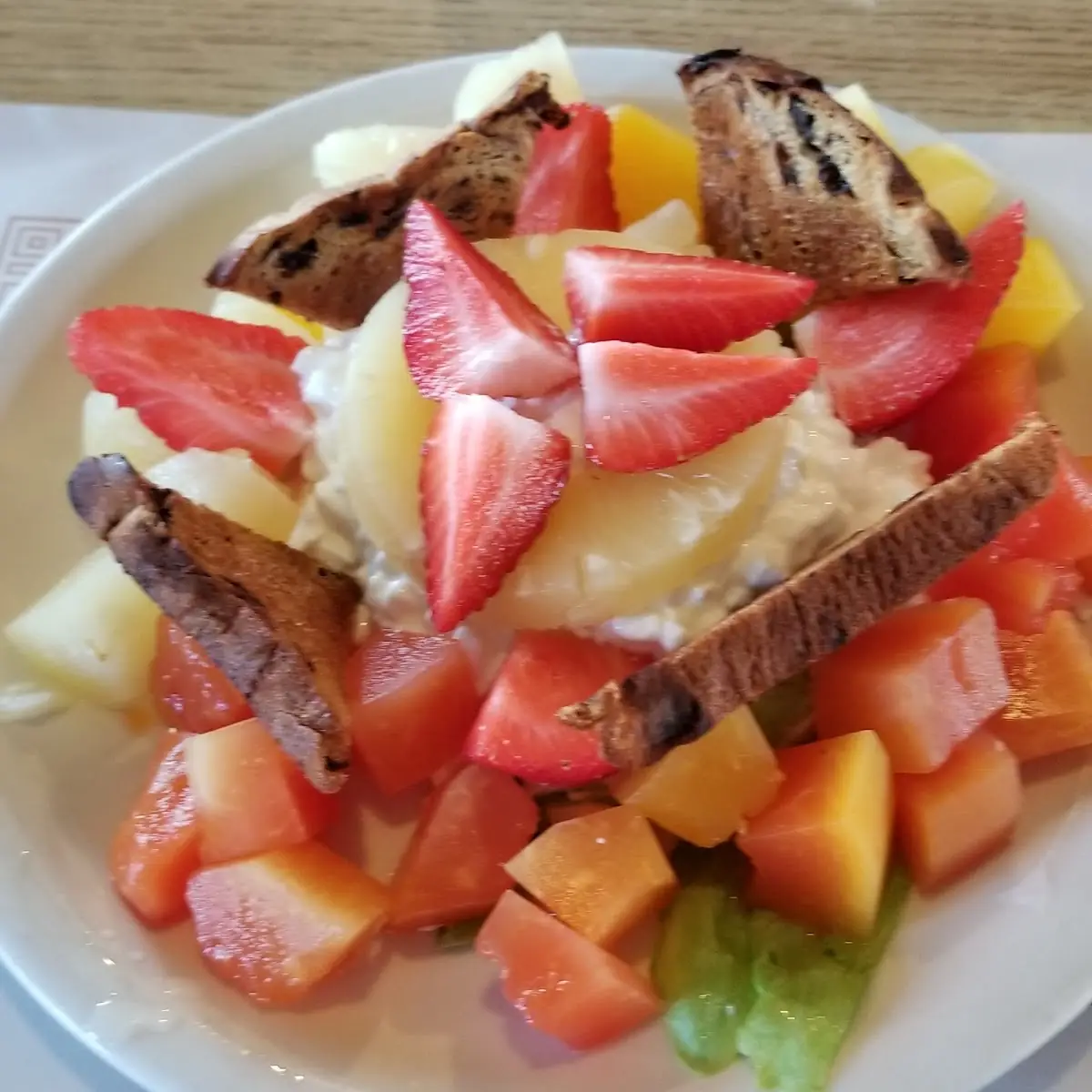 Chicken Salad Fruit Plate