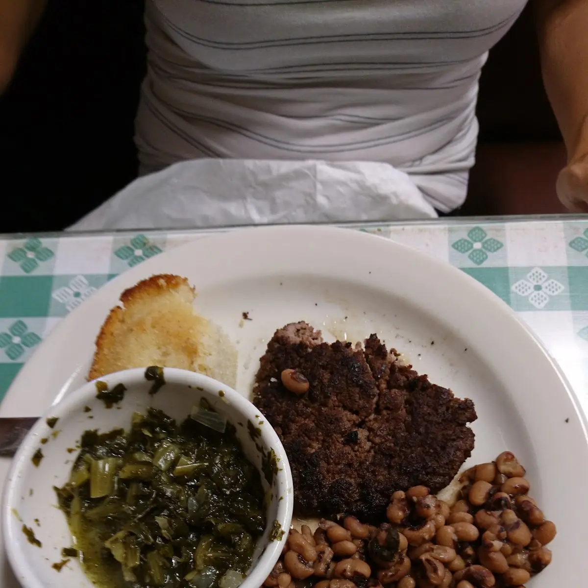 Hamburger Steak with Beans