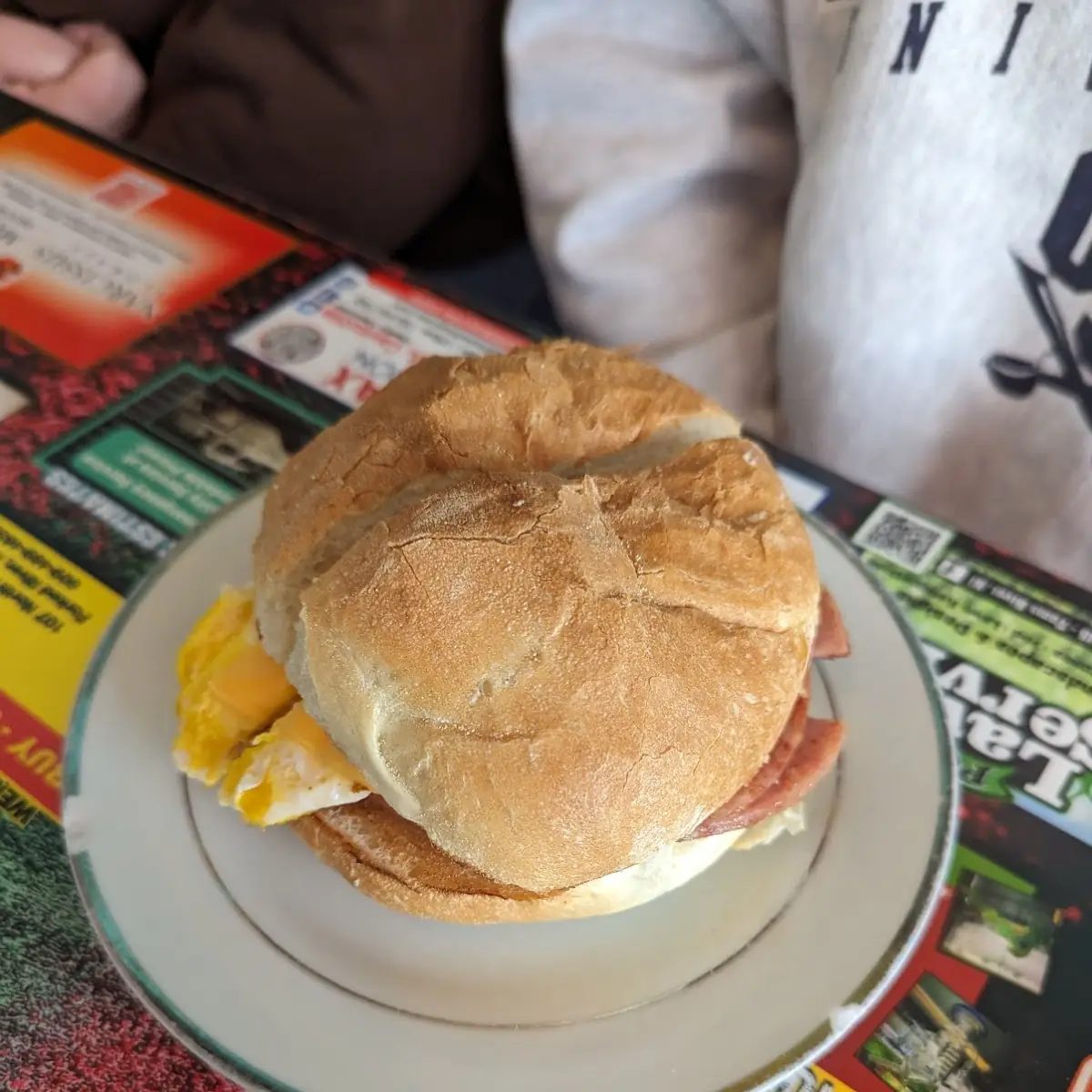 Pork Roll Egg and Cheese Sandwich