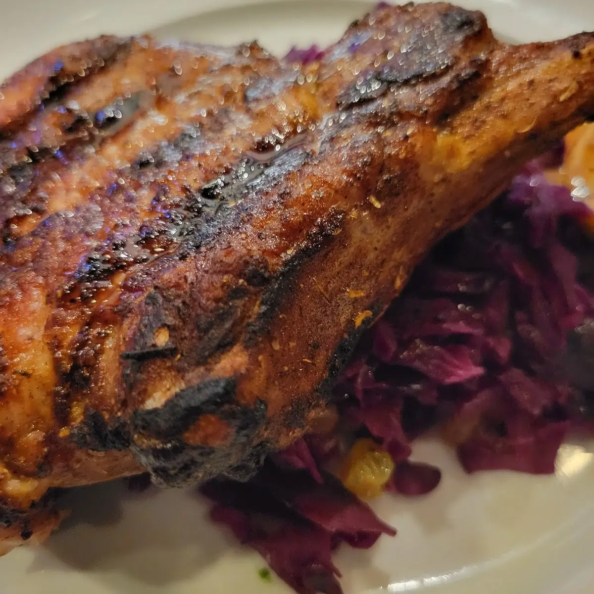 Wood-Grilled Dry-Rubbed Pork Chop