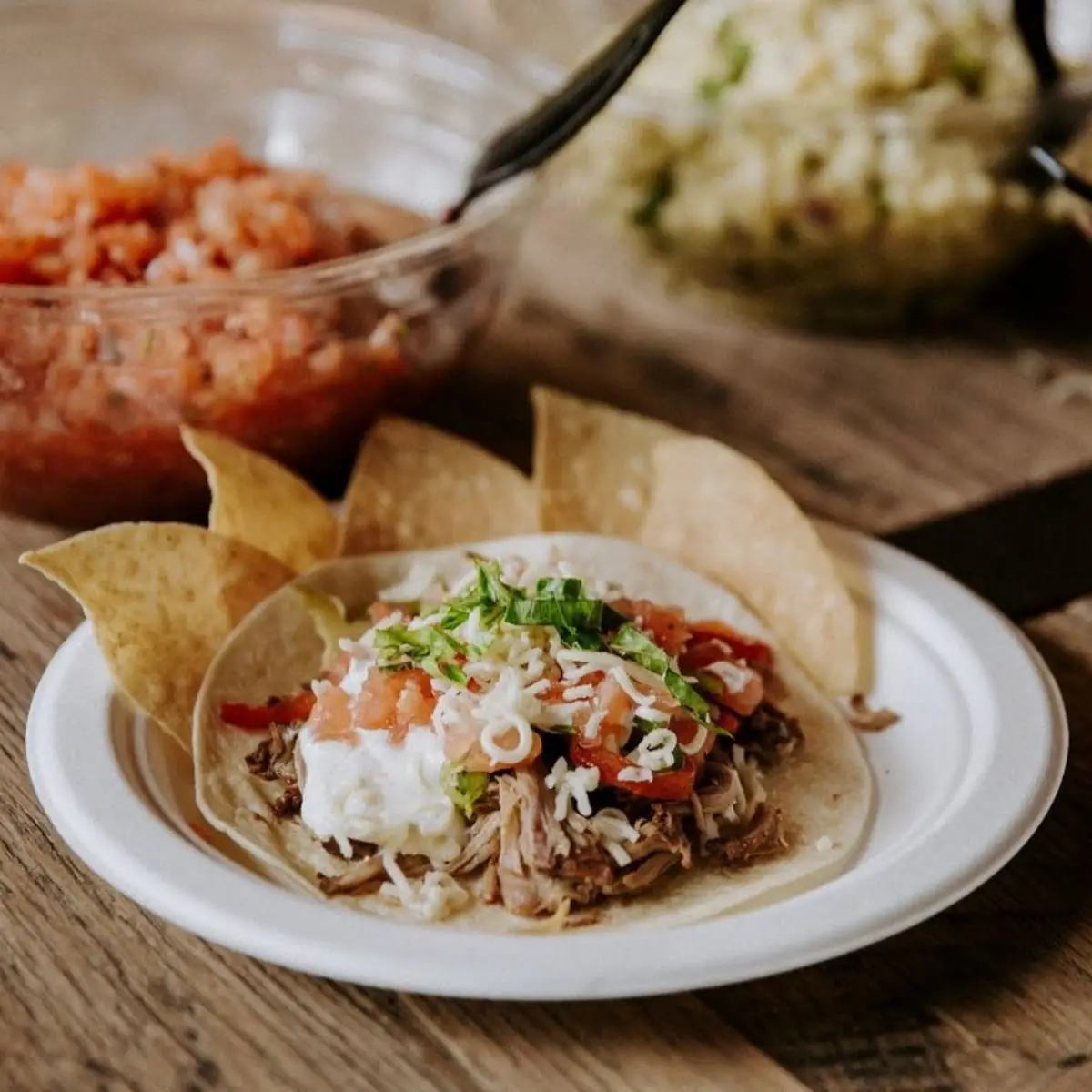 Carnitas Taco with Chips