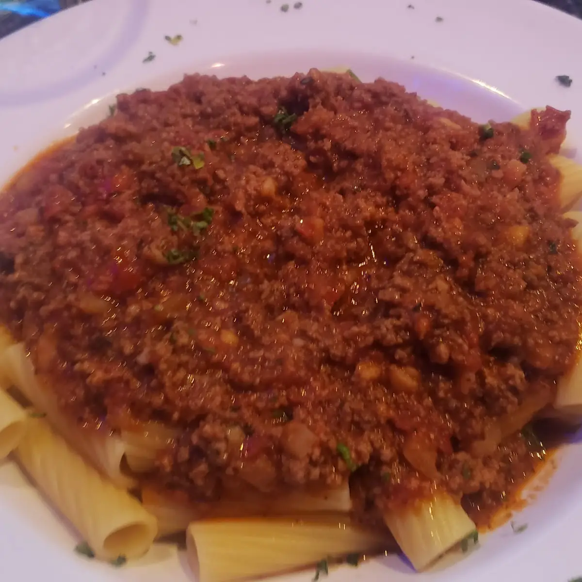 Rigatoni Bolognese