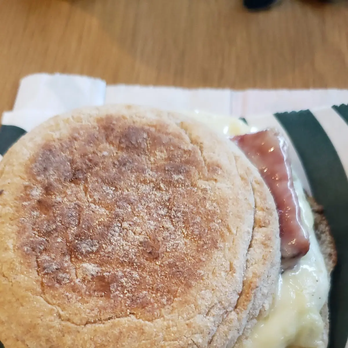Turkey and Bacon Egg and Cheese Sandwich
