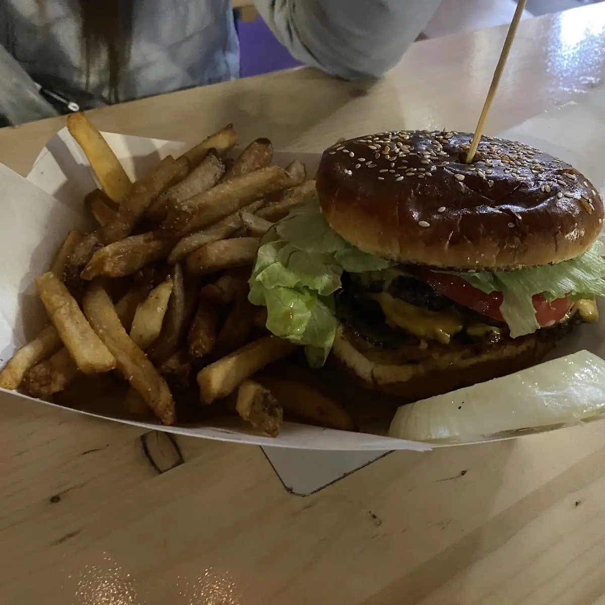 Burger and Fries