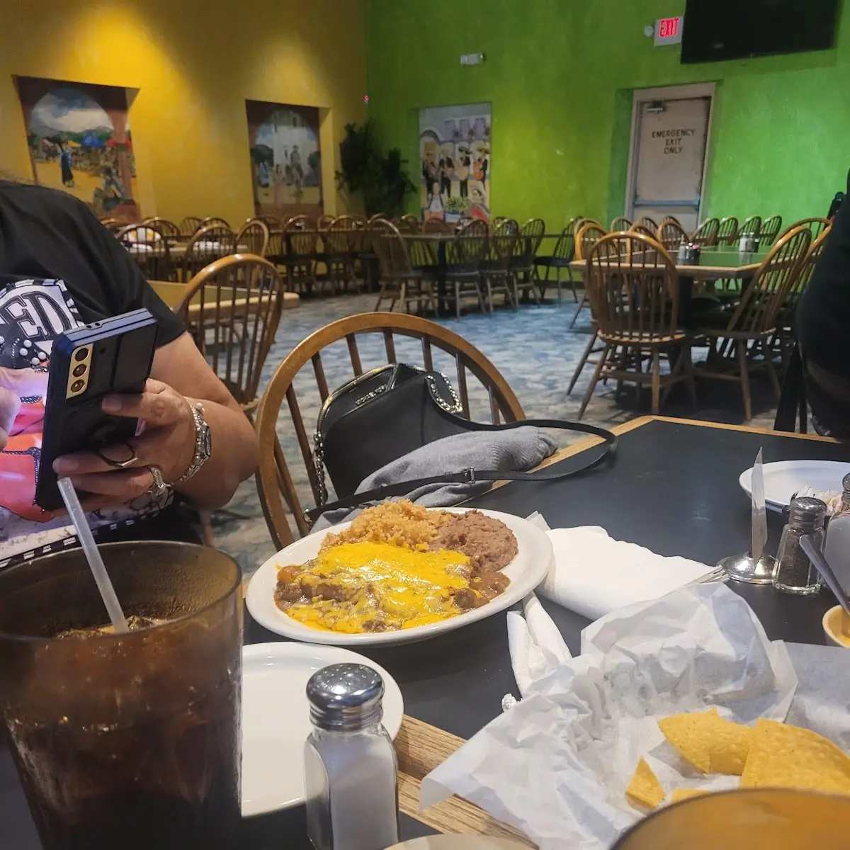 Cheese Enchiladas w Rice and Beans