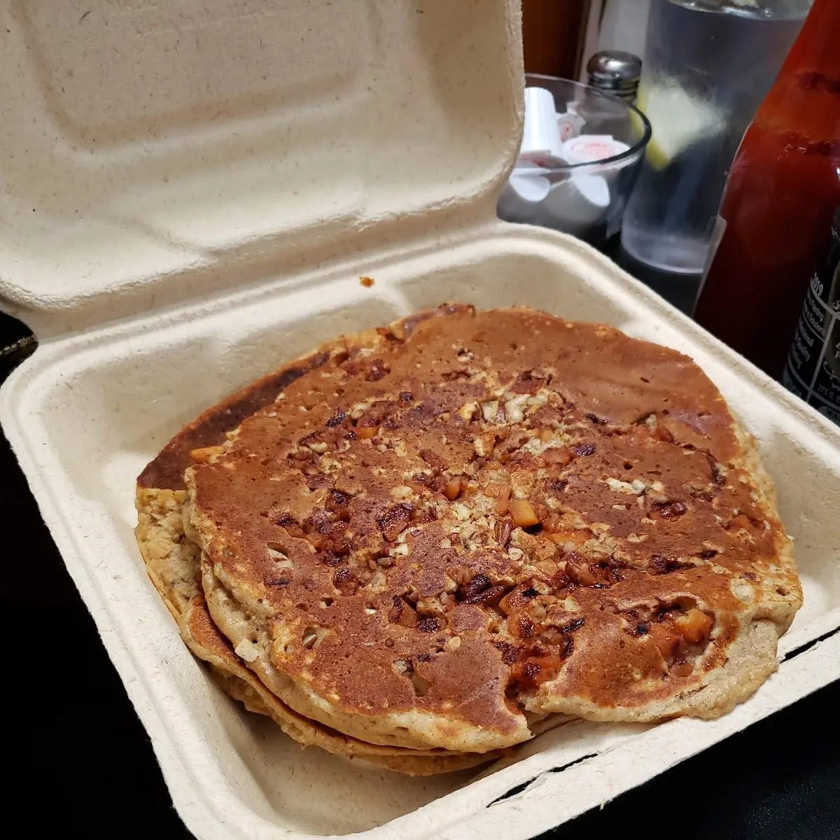 Sweet Potato Apple Walnut Pancakes