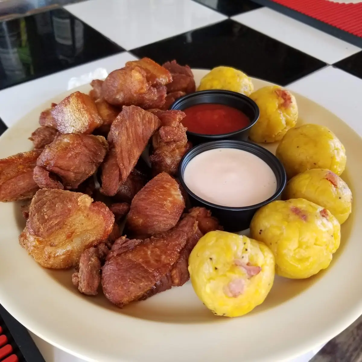 Carne Frita with Mofongo