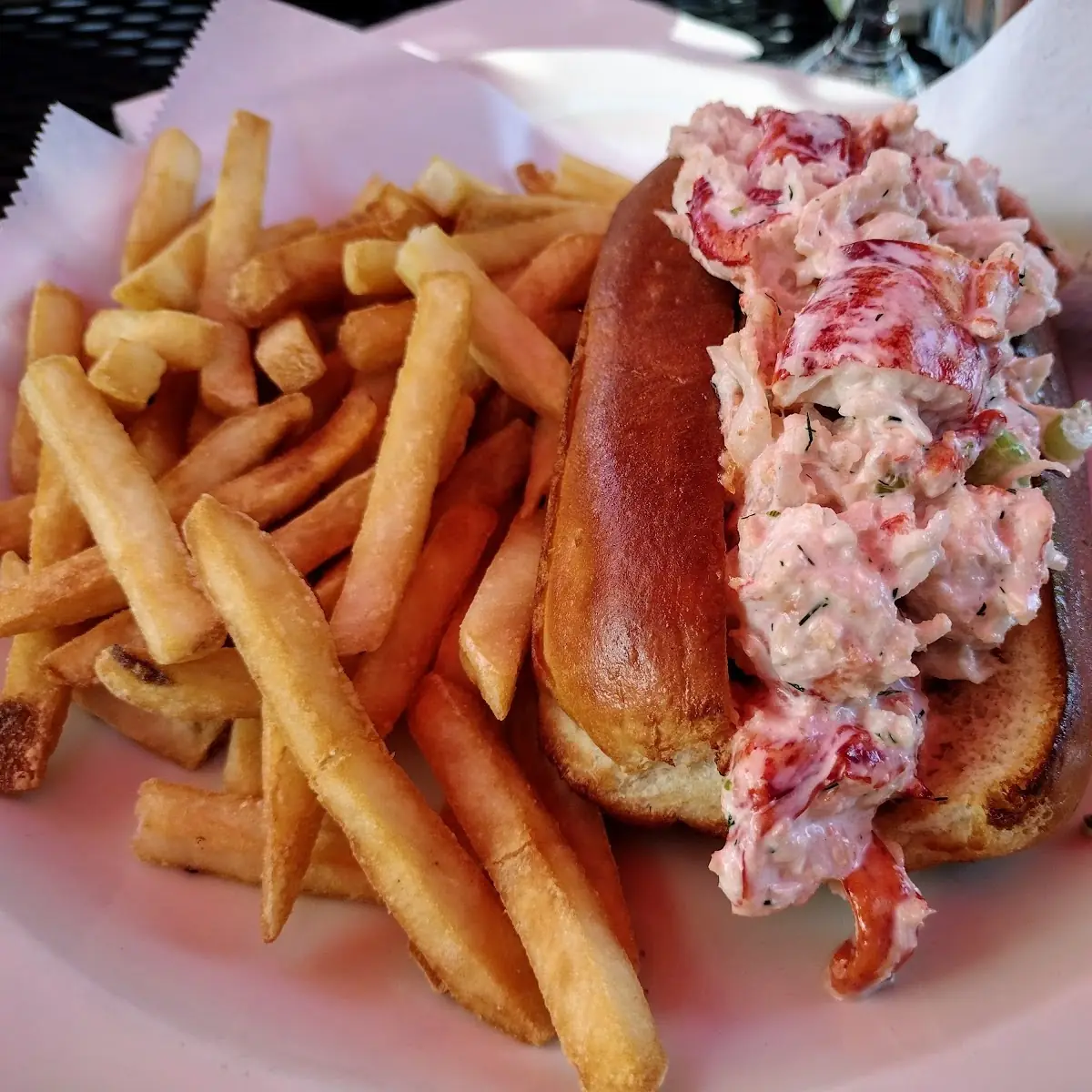 Lobster Roll and Fries