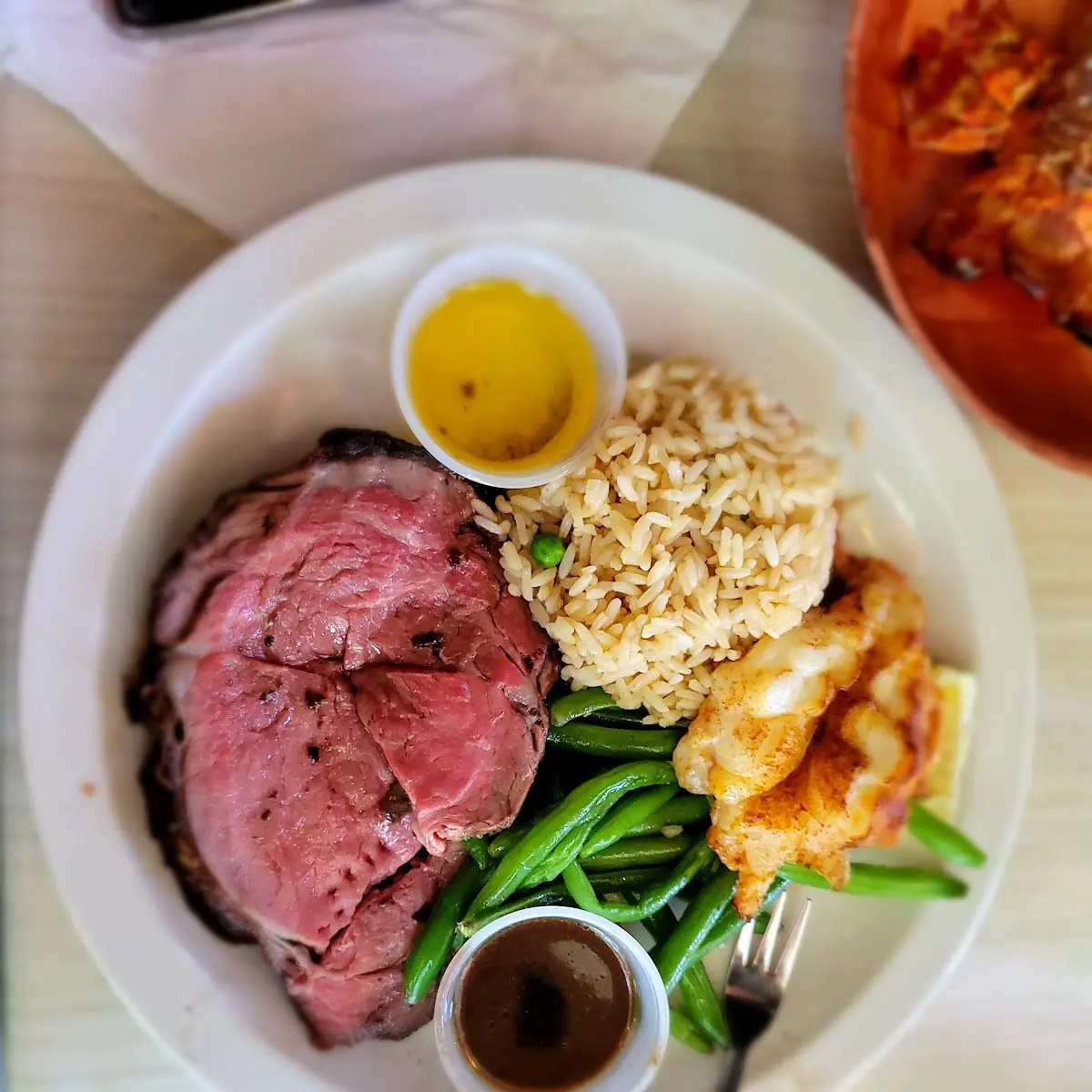Prime Rib and Lobster Tail